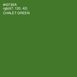 #43782A - Chalet Green Color Image